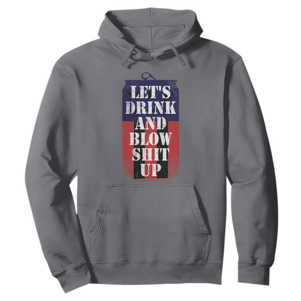 Funny Beer American Flag 4th of July Hoodie Merica Drinking USA TS10 Charcoal Print Your Wear