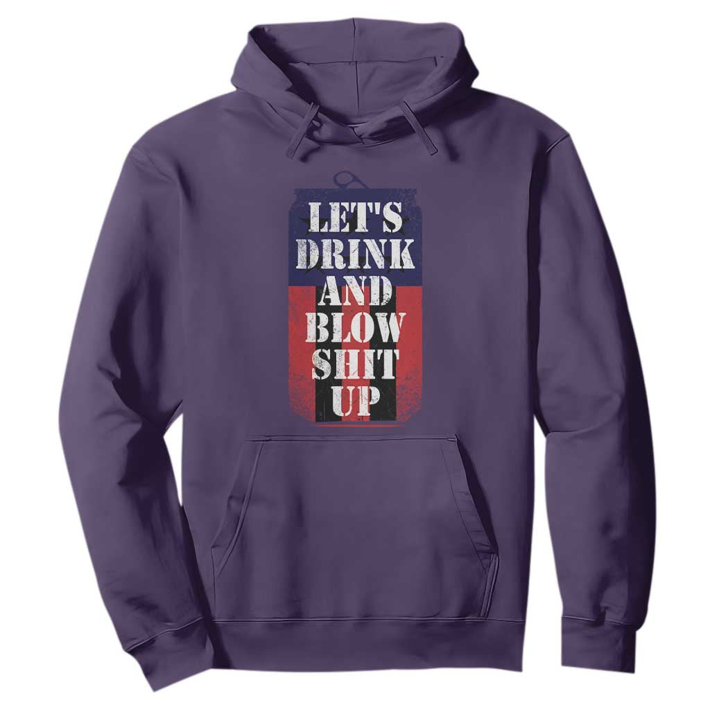 Funny Beer American Flag 4th of July Hoodie Merica Drinking USA TS10 Purple Print Your Wear