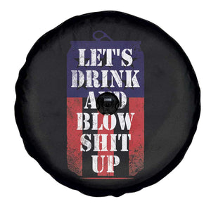 Funny Beer American Flag 4th of July Spare Tire Cover Merica Drinking USA TS10 Print Your Wear