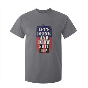 Funny Beer American Flag 4th of July T Shirt For Kid Merica Drinking USA TS10 Charcoal Print Your Wear