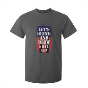 Funny Beer American Flag 4th of July T Shirt For Kid Merica Drinking USA TS10 Dark Heather Print Your Wear