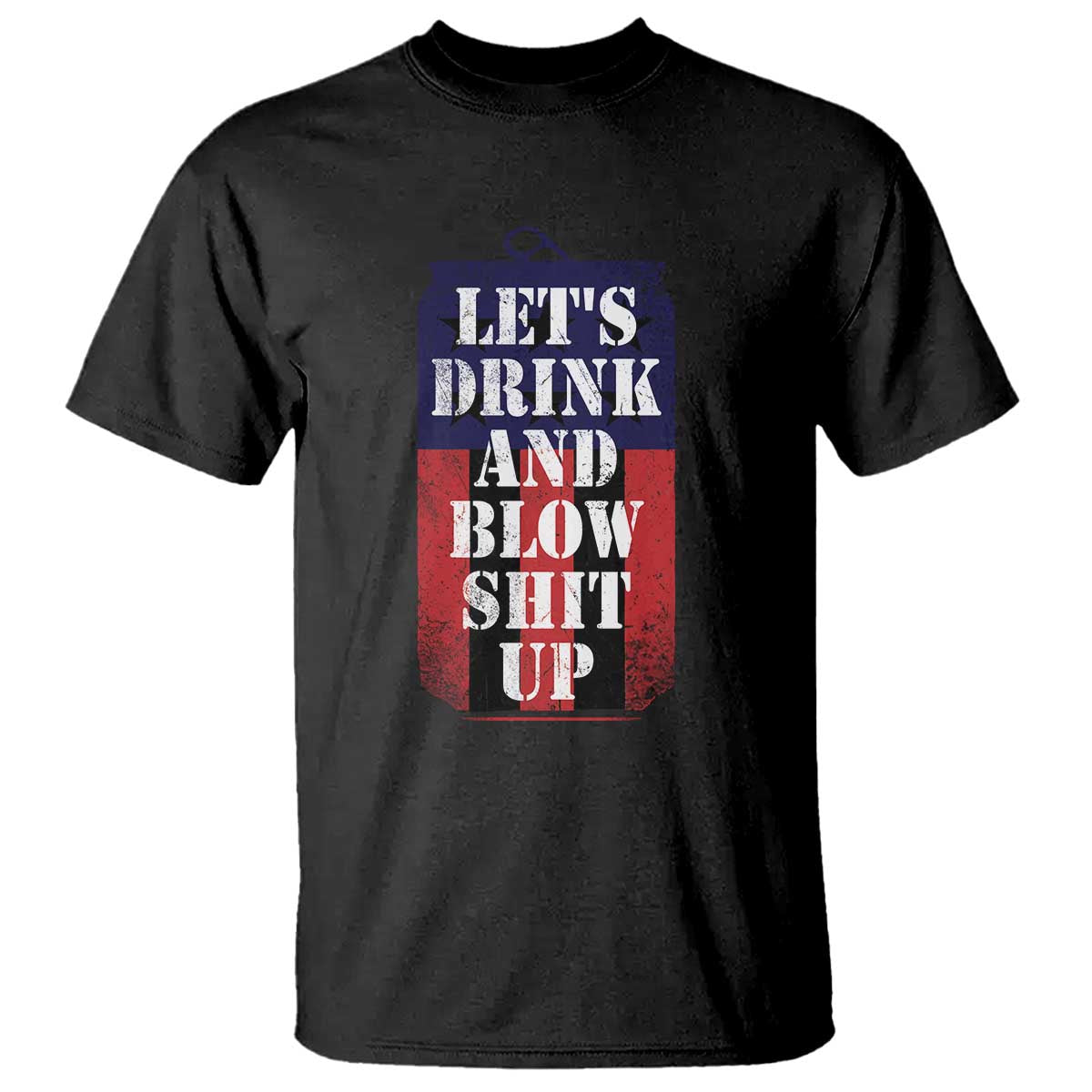 Funny Beer American Flag 4th of July T Shirt Merica Drinking USA TS10 Black Print Your Wear