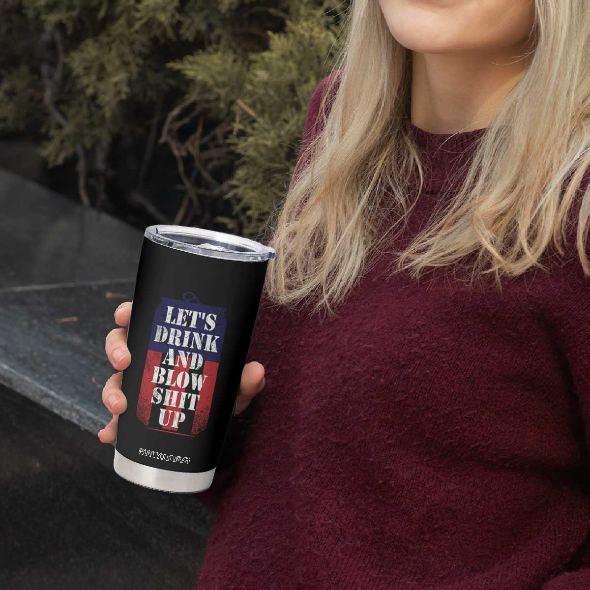 Funny Beer American Flag 4th of July Tumbler Cup Merica Drinking USA TS10 Print Your Wear