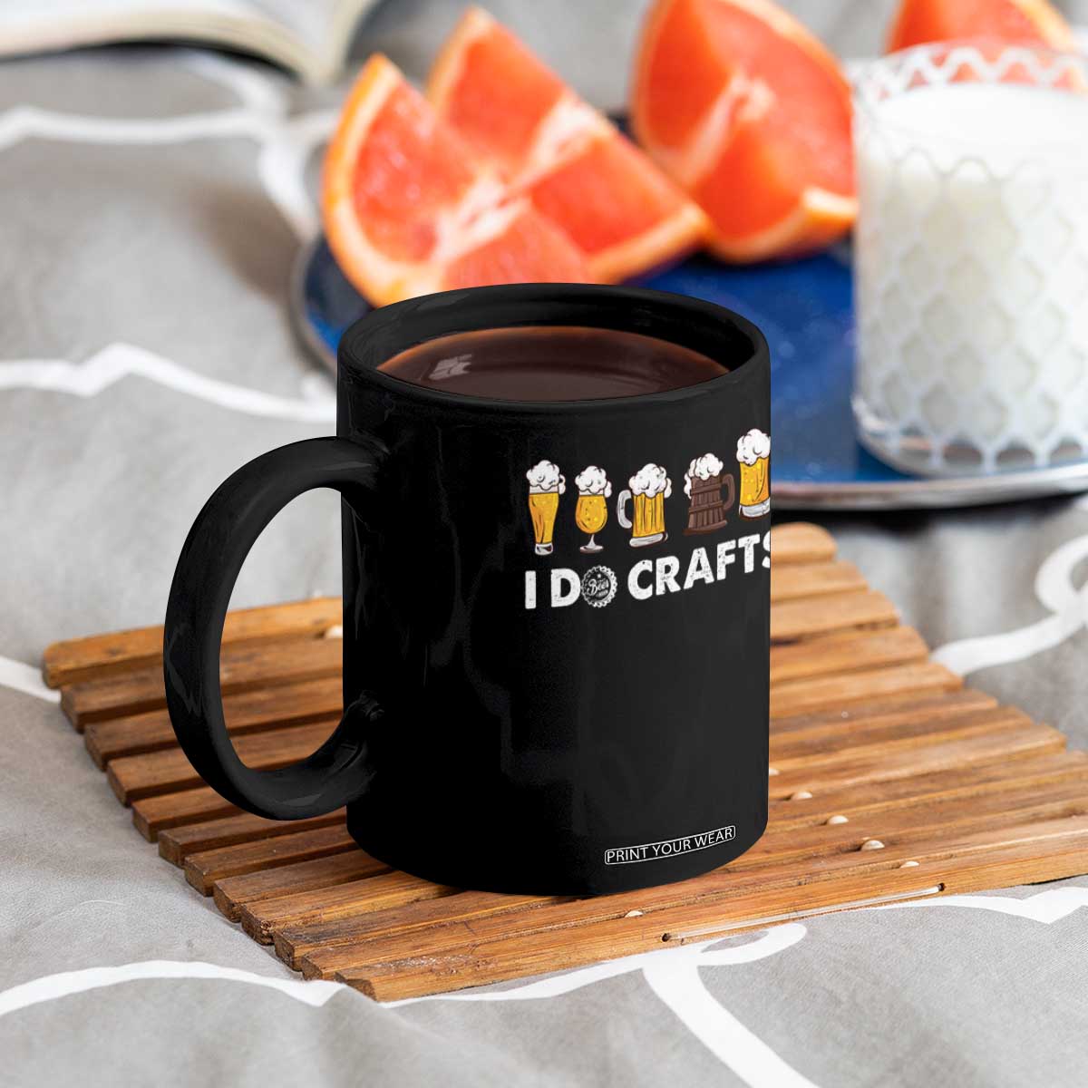 Funny Beer Coffee Mug I Do Crafts Vintage Beer Brewing TS11 Print Your Wear