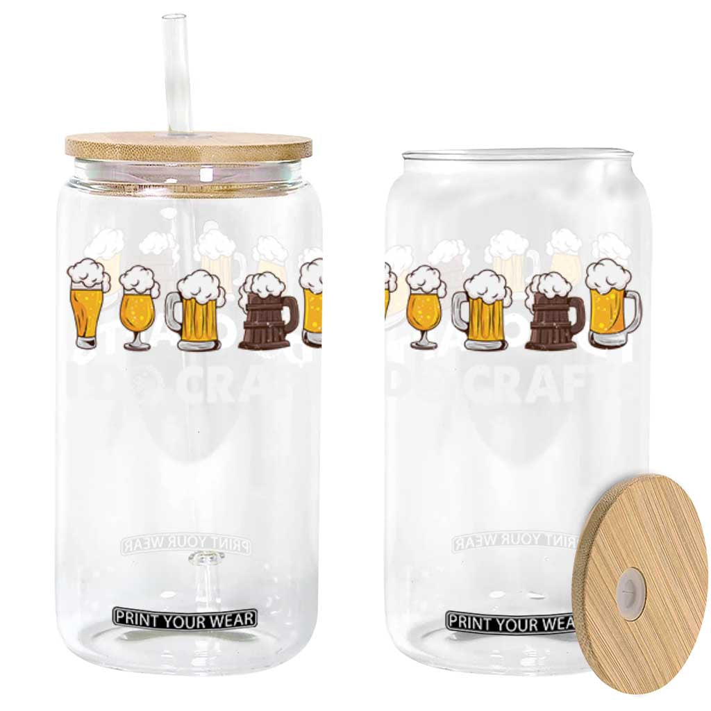 Funny Beer Glass Can I Do Crafts Vintage Beer Brewing TS11 Black Print Your Wear