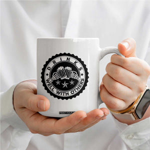 Funny Beer Lover Coffee Mug Drinks Well With Others Drinking Beer Mug TS11 Print Your Wear