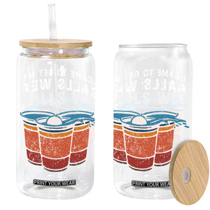 Funny Beer Pong Glass Can I Came To Get My Balls Wet TS11 Black Print Your Wear