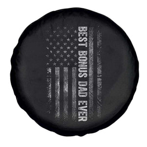 Funny Best Bonus Dad Ever Spare Tire Cover Fathers Day American Flag TS11 Print Your Wear