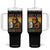 Funny Bigfoot Dad Tumbler With Handle Just A Dad Who Always Came Back With The Milk Retro Father's Day TS02 One Size: 40 oz Black Print Your Wear