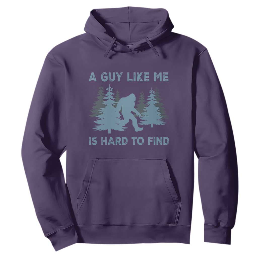 Funny Bigfoot Sasquatch Hoodie A Guy Like Me Is Hard To Find Forest Silhouette TS02 Purple Print Your Wear