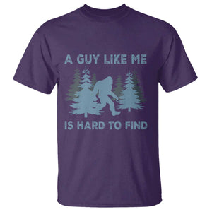Funny Bigfoot Sasquatch T Shirt A Guy Like Me Is Hard To Find Forest Silhouette TS02 Purple Print Your Wear
