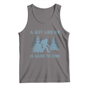 Funny Bigfoot Sasquatch Tank Top A Guy Like Me Is Hard To Find Forest Silhouette TS02 Deep Heather Print Your Wear