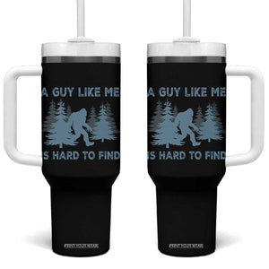Funny Bigfoot Sasquatch Tumbler With Handle A Guy Like Me Is Hard To Find Forest Silhouette TS02 One Size: 40 oz Black Print Your Wear