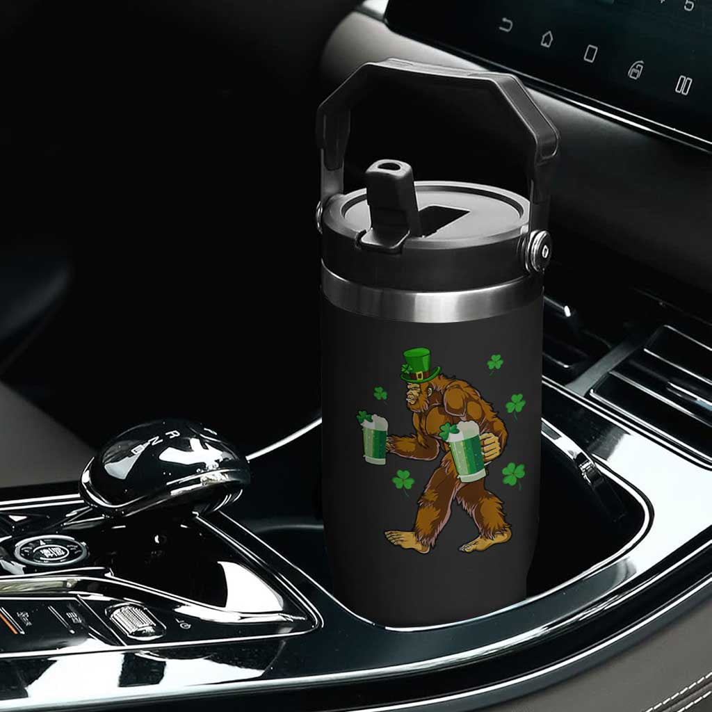 Funny Bigfoot St Patrick's Day Irish Beer Drinking Flip Straw Tumbler TS11 Print Your Wear