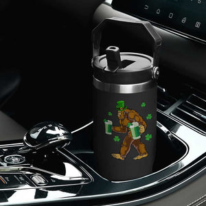 Funny Bigfoot St Patrick's Day Irish Beer Drinking Flip Straw Tumbler TS11 Print Your Wear
