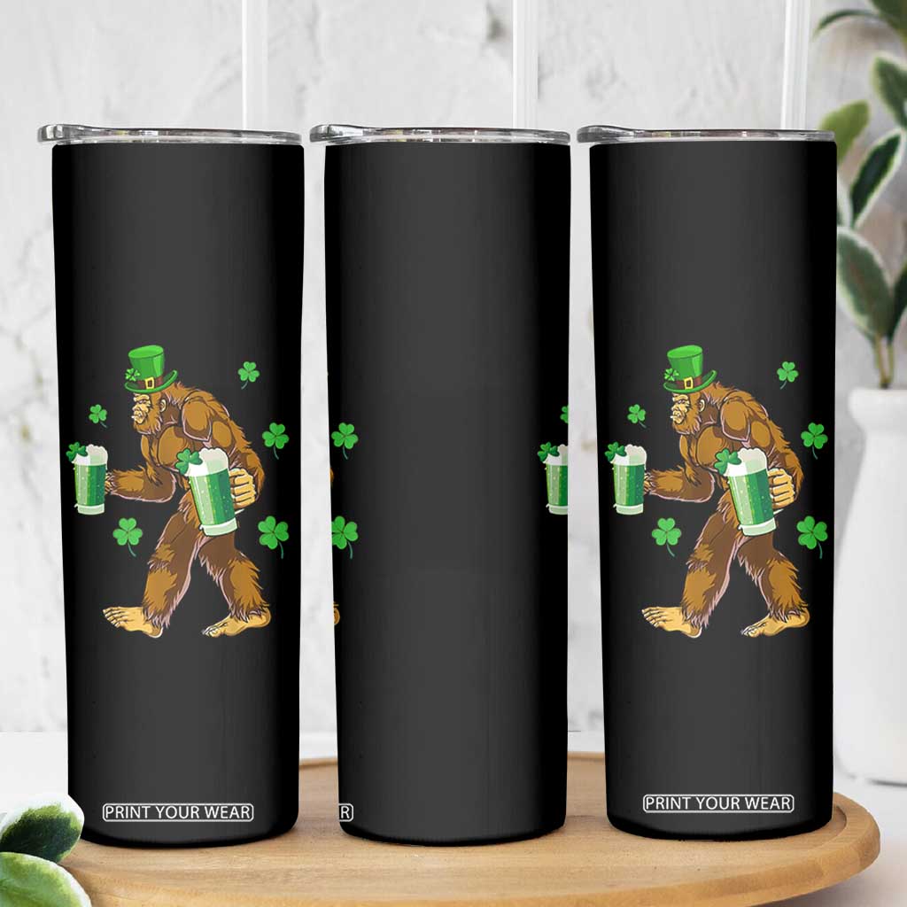 Funny Bigfoot St Patrick's Day Irish Beer Drinking Skinny Tumbler TS11 Print Your Wear