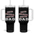 Funny Biological Adoptive Foster Dad Tumbler With Handle Fathers Day TS11 One Size: 40 oz Black Print Your Wear