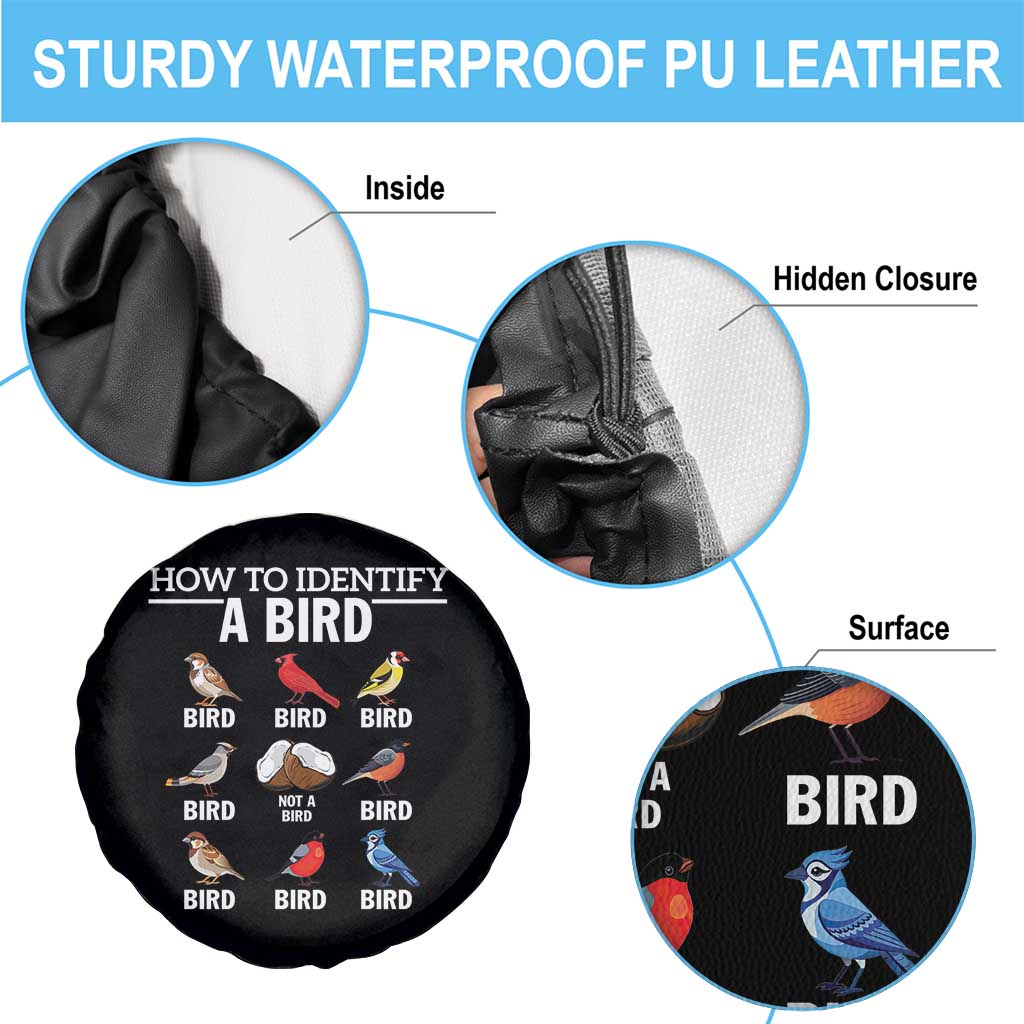 Funny Bird Watching Spare Tire Cover How To Identify A Bird TS02 Print Your Wear