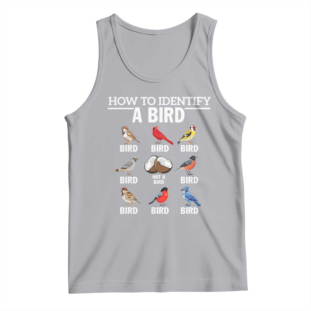 Funny Bird Watching Tank Top How To Identify A Bird TS02 Athletic Heather Print Your Wear