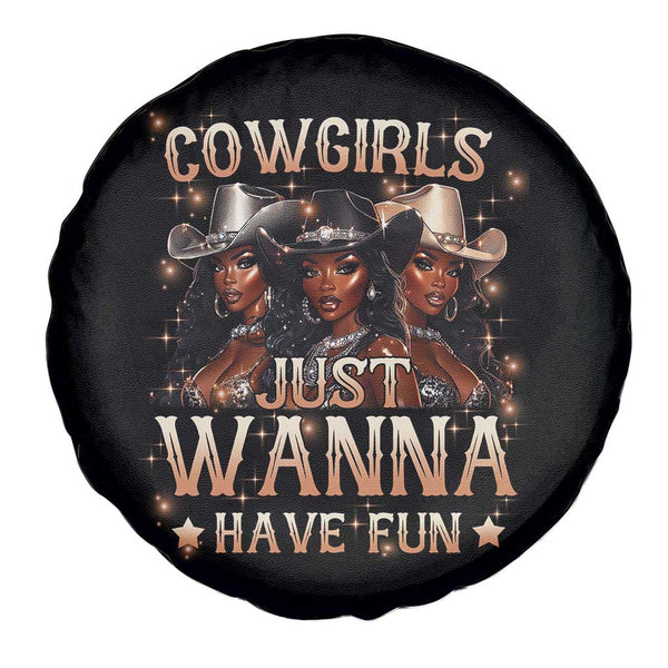 Funny African American Cowgirl Youth Sweatshirt Cowgirls Just Wanna Have Fun Western TS11