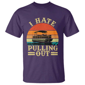 Funny Boating Boat Captain T Shirt I Hate Pulling Out Vintage Retro TS11 Purple Print Your Wear
