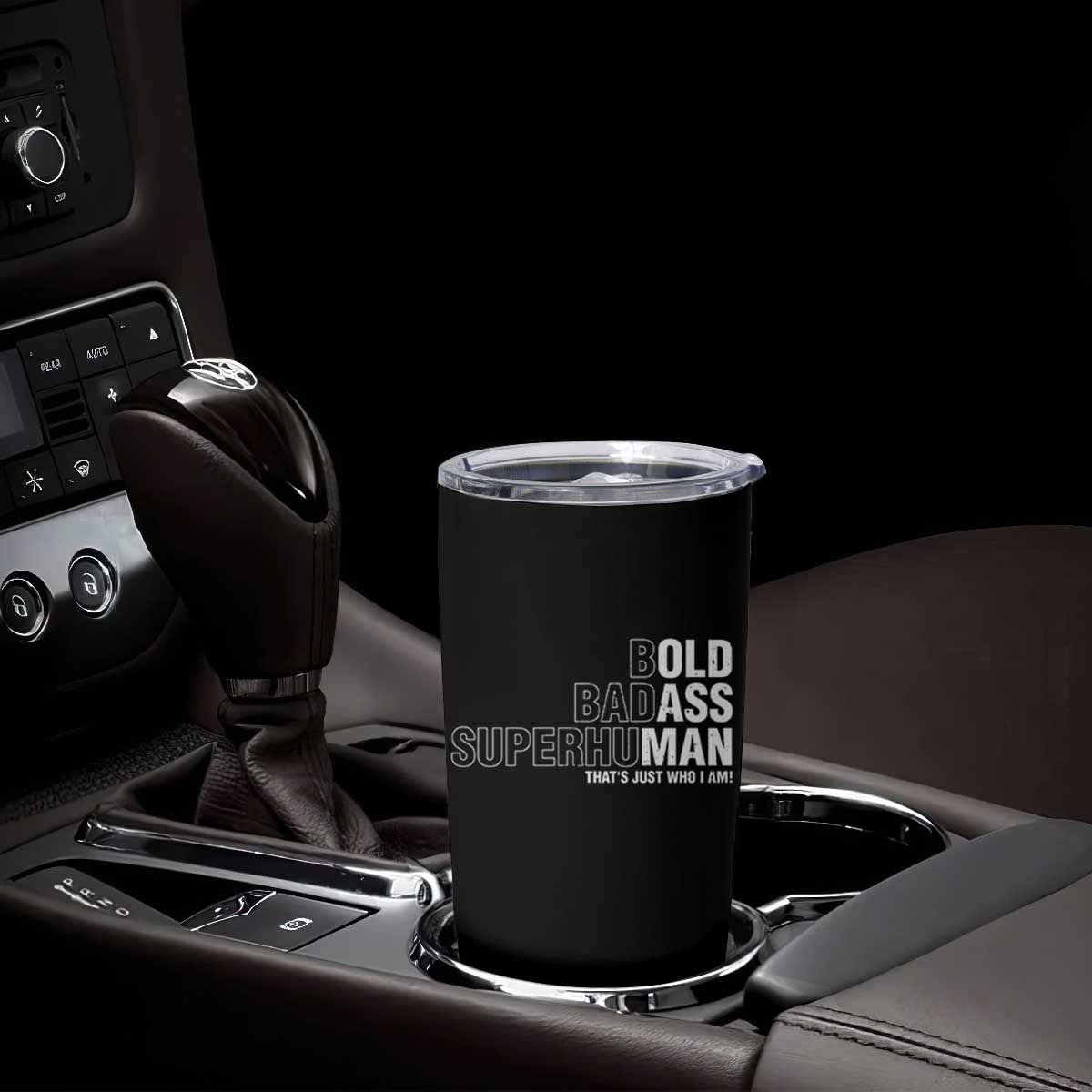 Funny Bold Badass Superhuman Tumbler Cup Sarcastic Old Man Fathers Day TS11 Print Your Wear