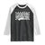 Funny Boy Mama Raglan Shirt Mama Of Boy Checkerboard Mother's Day TS11 Black White Print Your Wear