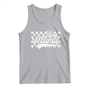Funny Boy Mama Tank Top Mama Of Boy Checkerboard Mother's Day TS11 Athletic Heather Print Your Wear