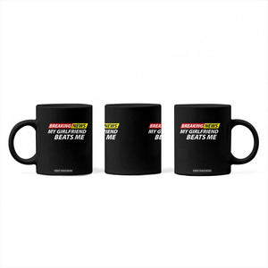 Funny Breaking News My Wife Beats Me Husband Coffee Mug TS11 Print Your Wear