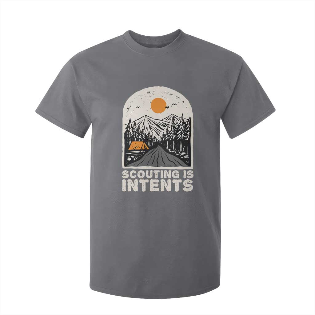 Funny Camping Is Intent T Shirt For Kid For Camper Hiking Outdoors Adventure Lover TS02 Charcoal Print Your Wear