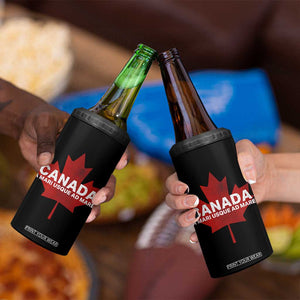 Funny Canada A Mari Usque Ad Mare 4 in 1 Can Cooler Tumbler Canadian Flag Patriotic TS11 Print Your Wear