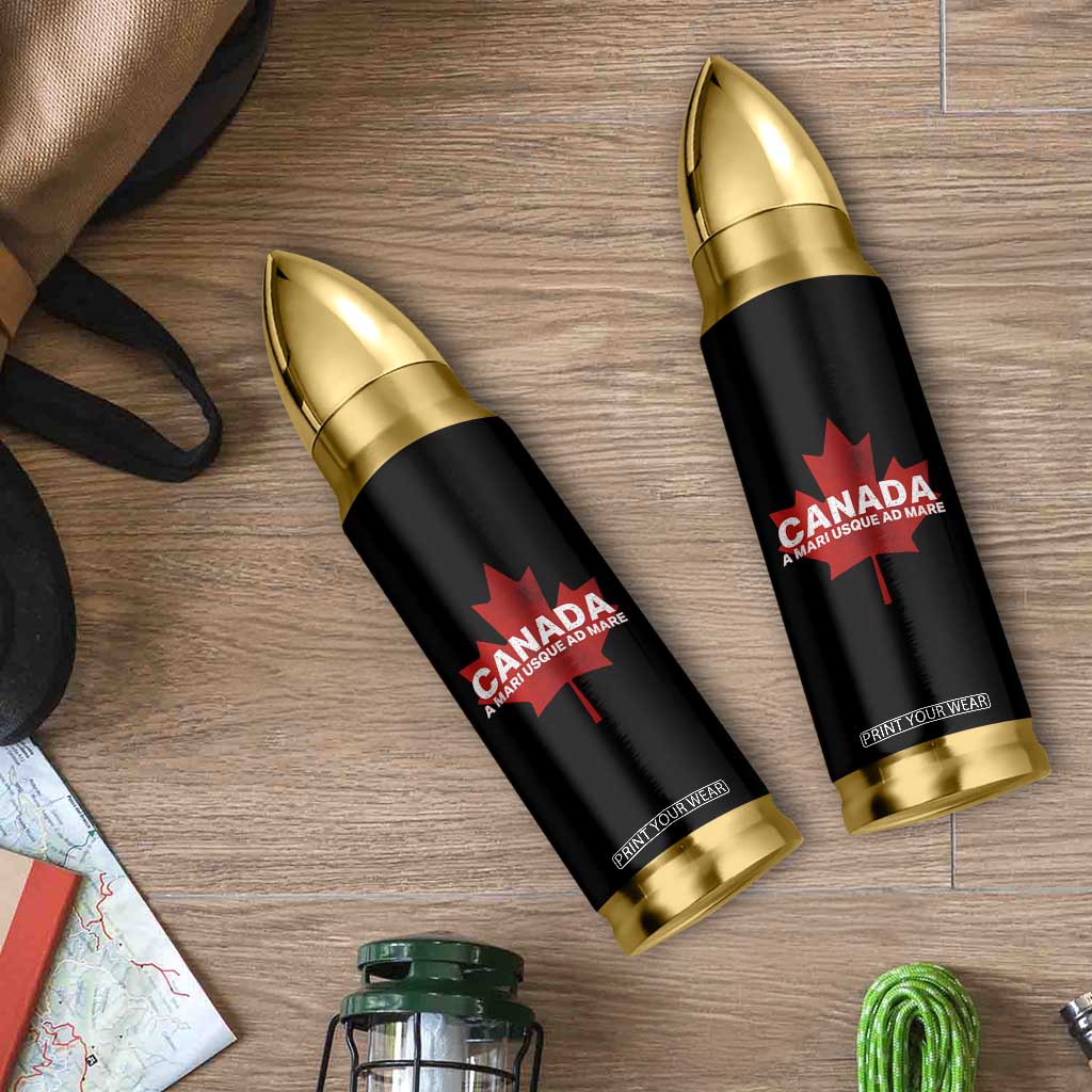 Funny Canada A Mari Usque Ad Mare Bullet Tumbler Canadian Flag Patriotic TS11 Print Your Wear