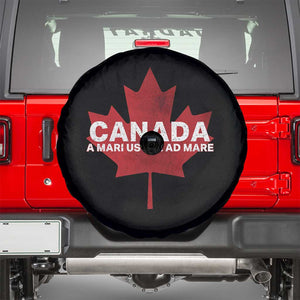 Funny Canada A Mari Usque Ad Mare Spare Tire Cover Canadian Flag Patriotic TS11 Black Print Your Wear