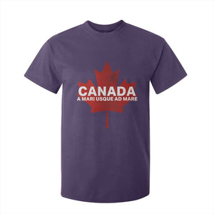 Funny Canada A Mari Usque Ad Mare T Shirt For Kid Canadian Flag Patriotic TS11 Purple Print Your Wear
