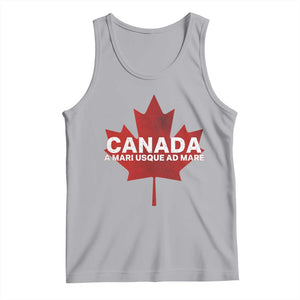 Funny Canada A Mari Usque Ad Mare Tank Top Canadian Flag Patriotic TS11 Athletic Heather Print Your Wear