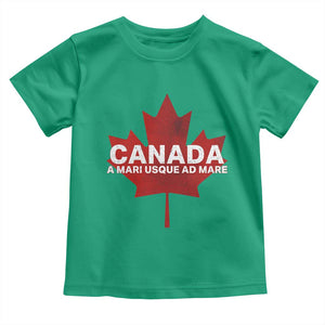 Funny Canada A Mari Usque Ad Mare Toddler T Shirt Canadian Flag Patriotic TS11 Irish Green Print Your Wear