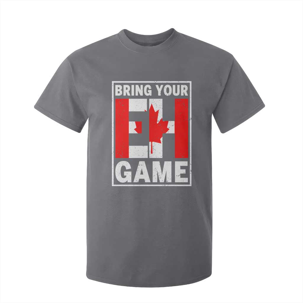 Funny Canada Pride Bring Your Eh Game T Shirt For Kid Canadian Flag TS11 Charcoal Print Your Wear