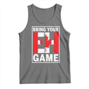 Funny Canada Pride Bring Your Eh Game Tank Top Canadian Flag TS11 Black Heather Print Your Wear