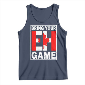 Funny Canada Pride Bring Your Eh Game Tank Top Canadian Flag TS11 Navy Print Your Wear