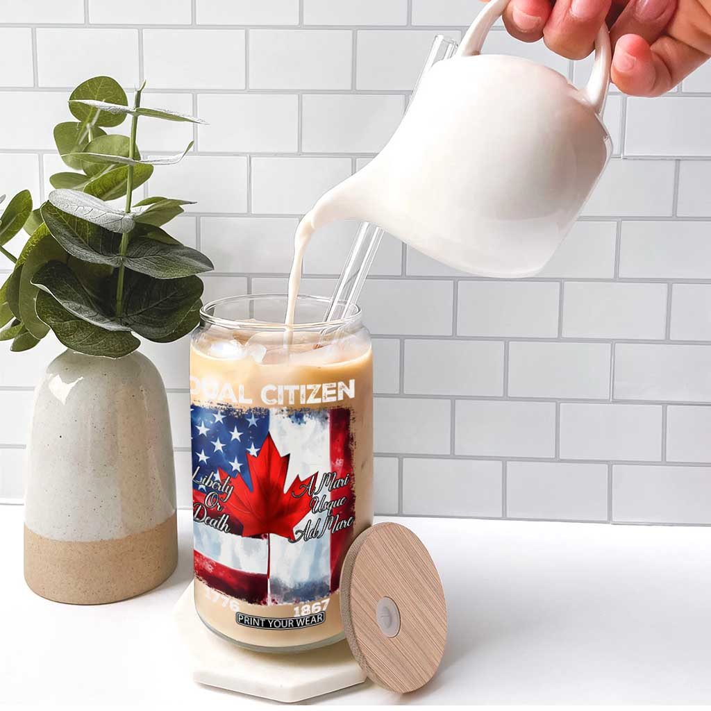Funny Canadian American Glass Can Dual Citizen Liberty Or Death A Mari Usque Ad Mare TS11 Print Your Wear