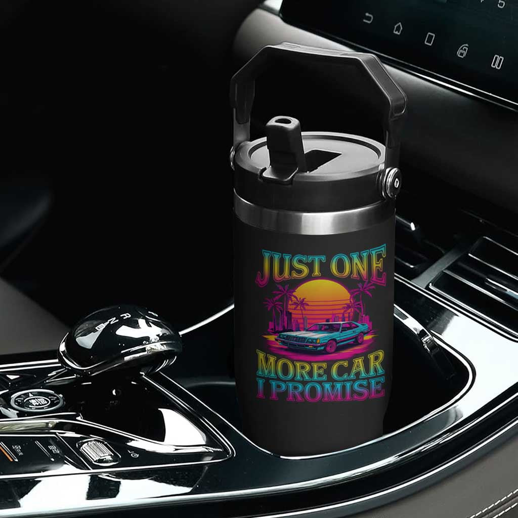 Funny Car Lover Flip Straw Tumbler Just One More Car I Promise TS09 Print Your Wear