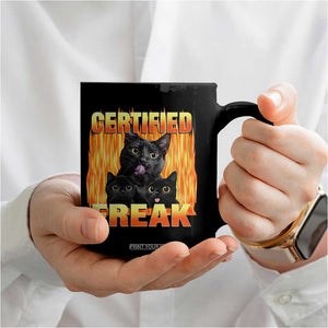 Funny Cat Meme Coffee Mug Certified Freak TS09 Print Your Wear
