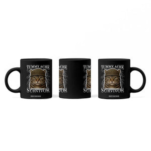 Funny Cat Meme Humor Coffee Mug Tummy Ache Survivor Lightning Cats Parody TS02 Print Your Wear