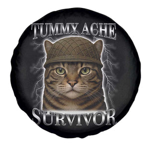 Funny Cat Meme Humor Spare Tire Cover Tummy Ache Survivor Lightning Cats Parody TS02 Print Your Wear