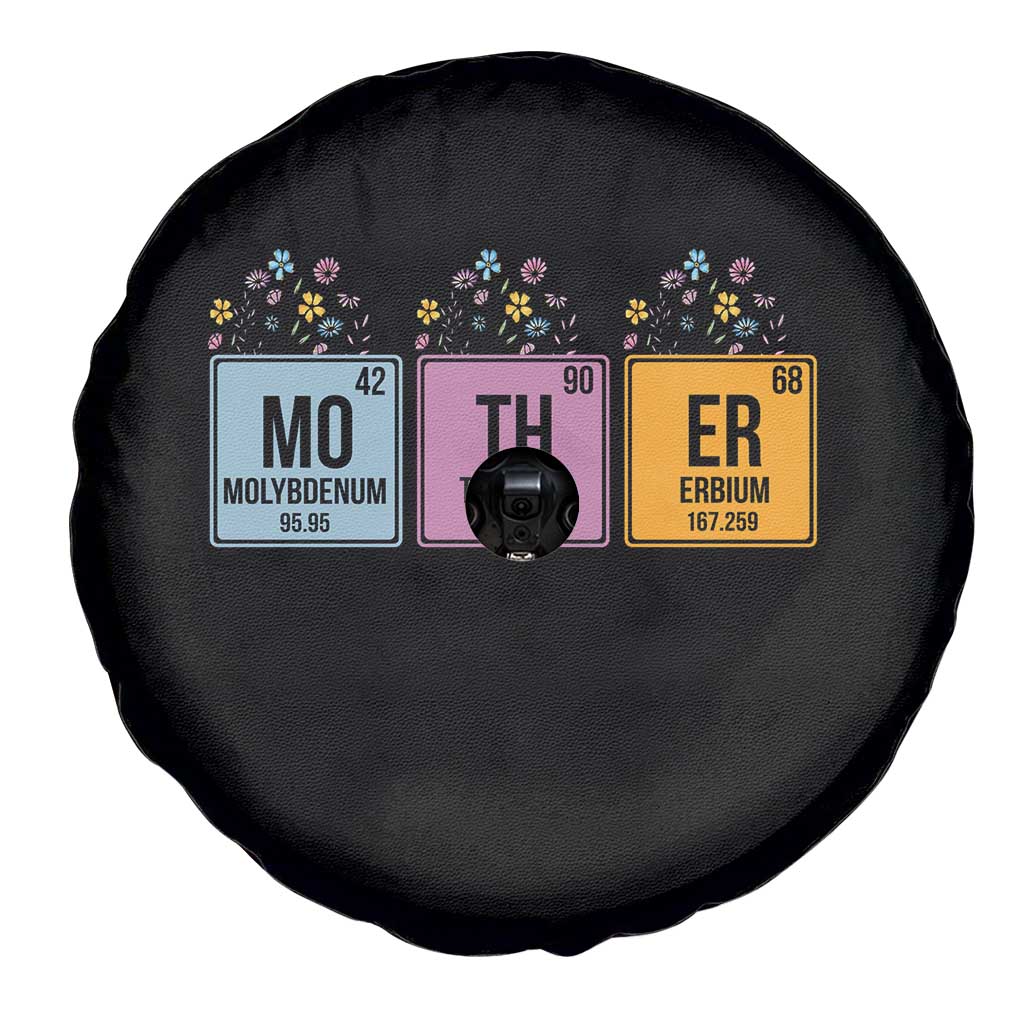 Funny Chemist Mom Spare Tire Cover Mother Flowers Periodic Table TS11 Print Your Wear