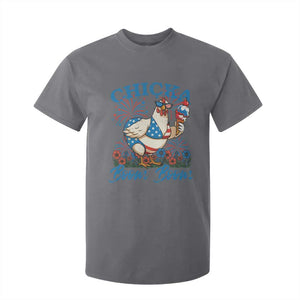 Funny Chicka Boom Boom 4th Of July T Shirt For Kid Patriotic Farmers Chicken Lover TS11 Charcoal Print Your Wear