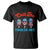 Funny Chill The Fourth Out T Shirt 4th of July Horror Movie Popsicle Mask USA Flag TS11 Black Print Your Wear