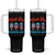 Funny Chill The Fourth Out Tumbler With Handle 4th of July Horror Movie Popsicle Mask USA Flag TS11 One Size: 40 oz Black Print Your Wear