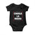 Funny Chinga La Migra Baby Onesie Star Stripes TS11 Black Print Your Wear