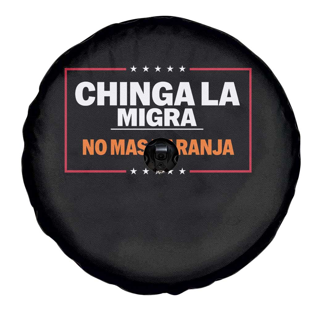 Funny Chinga La Migra No Mas Naranja Spare Tire Cover Star Stripes TS11 Print Your Wear